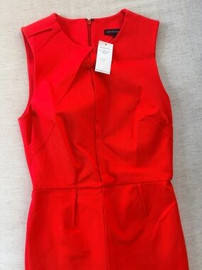 New with Tags! Banana Republic Red Sleeveless Sheath Dress
